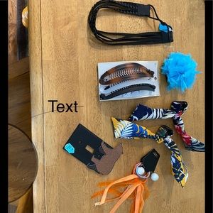 ❤️4 for $15❤️HAIR PIECES WITH A BEAR LIGHT SWITCH.